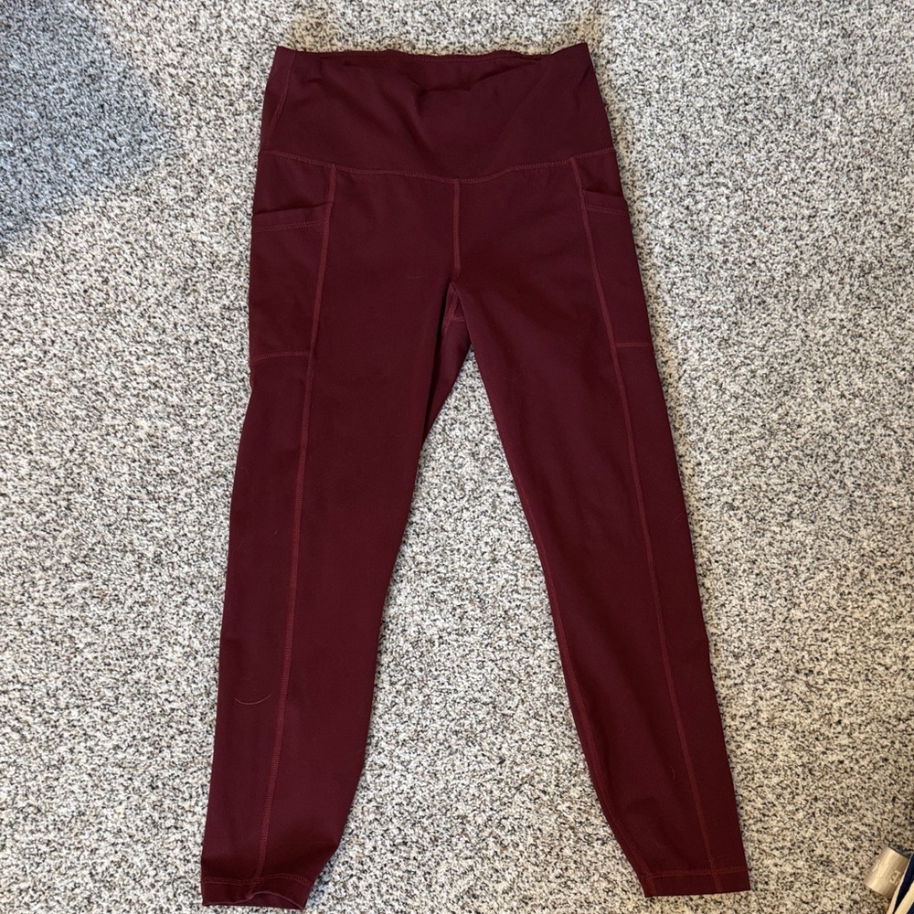 Honeydew Intimates Burgundy Leggings With Pockets